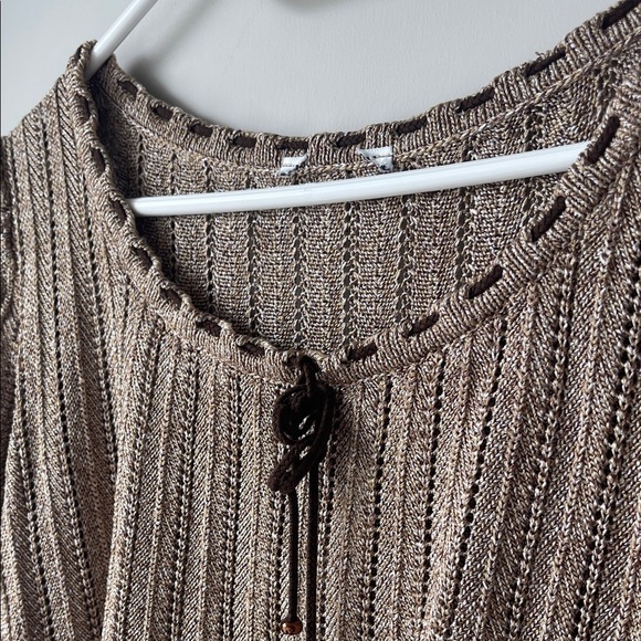 St John Vintage Brown Knit Women's Top Small - Picture 2 of 4
